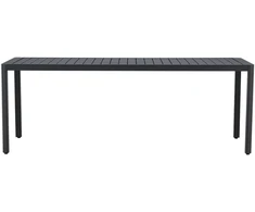 Venture Design Valgomojo stalas Giardini 200x90x72 cm Juodas Aliuminis