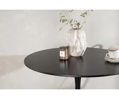 Venture Design Valgomojo stalas, Glade, ø100 cm, Juodas