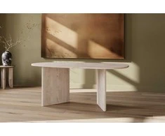 Venture Design Valgomojo stalas Grönvik Ovalus Natūralus MDF