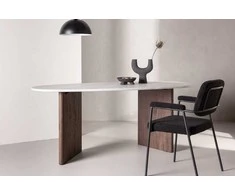 Venture Design Valgomojo stalas, Grönvik, 180x90 cm, Šviesiai pilkas
