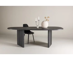 Venture Design Valgomojo stalas, Grönvik, 220x100 cm, Juodas