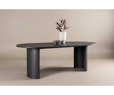 Venture Design Valgomojo stalas, Grundsund, 220x100 cm, Juodas