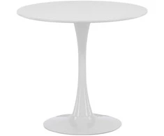 Venture Design Valgomojo stalas, Hamden, ø80 cm, Balta