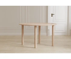 Venture Design Valgomojo stalas Hilo 130x110 cm Natūralaus MDF