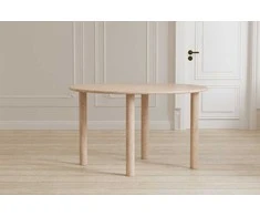 Venture Design Valgomojo stalas Hilo 130x110 cm Natūralaus MDF