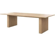 Venture Design Valgomojo stalas Humle 200x100x75 cm natūralaus kaučiuko medienos