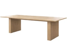 Venture Design Valgomojo stalas Humle 200x100x75 cm natūralaus kaučiuko medienos