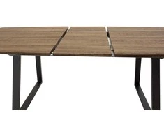 Venture Design Valgomojo stalas, Inca, 160x85x75 cm, Juodas