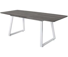 Venture Design Valgomojo stalas, Inca pratęsimas, 75x160x85 cm, Pilka