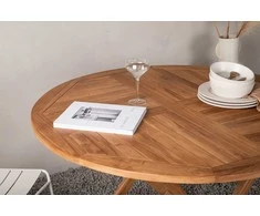 Venture Design Valgomojo stalas, Kenija, ø120 cm, Natūralus