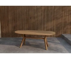 Venture Design Valgomojo stalas Kenya 200x100x75 cm natūrali tikmedžio