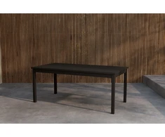 Venture Design Valgomojo stalas Kenya 90x180 cm juodas tikmedis