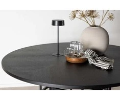 Venture Design Valgomojo stalas, Kopenhaga, ø140 cm, Juodas