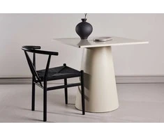 Venture Design Valgomojo stalas Lanzi 80x80x75 cm smėlio spalvos MDF
