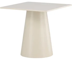 Venture Design Valgomojo stalas Lanzi 80x80x75 cm smėlio spalvos MDF