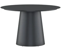 Venture Design Valgomojo stalas Lanzo 120 cm juodas, aliuminis