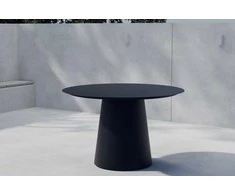 Venture Design Valgomojo stalas Lanzo 120 cm juodas, aliuminis