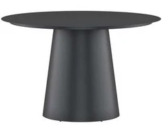 Venture Design Valgomojo stalas Lanzo 120 cm juodas, aliuminis
