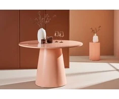 Venture Design Valgomojo stalas, Lanzo, ⌀120 cm, Persikas