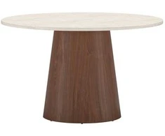 Venture Design Valgomojo stalas Lanzo smėlio spalvos MDF