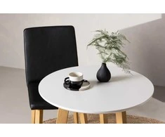 Venture Design Valgomojo stalas, Leonora, φ65 cm, Balta