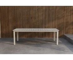 Venture Design Valgomojo stalas Levels 229/310 smėlio spalvos, aliuminis, ištraukiamas