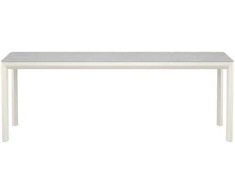 Venture Design Valgomojo stalas, Lino, 220x100x74 cm, smėlio spalvos