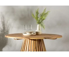 Venture Design Valgomojo stalas, Lumpur, ø120 cm, Natūralus