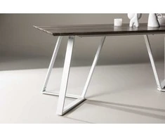 Venture Design Valgomojo stalas, Marina, 180x75x90 cm, Pilka