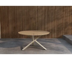 Venture Design Valgomojo stalas, Mexico, 140 cm, smėlio spalvos, tikmedis