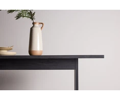 Venture Design Valgomojo stalas, Milly, 100x235 cm, Juodas