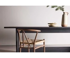 Venture Design Valgomojo stalas, Milly, 100x235 cm, Juodas