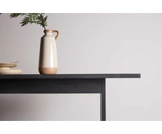 Venture Design Valgomojo stalas, Milly, 100x235 cm, Juodas