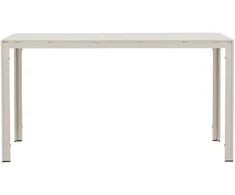 Venture Design Valgomojo stalas Mirko 140x80x74 cm, smėlio spalvos, polišildytas medienos