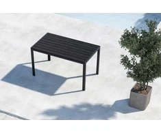 Venture Design Valgomojo stalas Mirko 140x80x74 cm Juodas