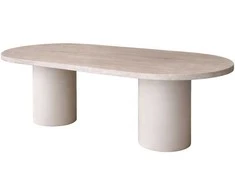 Venture Design Valgomojo stalas Narvik 100x200 cm Smėlio spalvos MDF