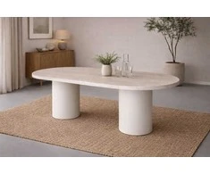 Venture Design Valgomojo stalas Narvik 100x200 cm Smėlio spalvos MDF