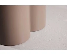 Venture Design Valgomojo stalas Olivia 110 cm tamsiai rudos spalvos MDF
