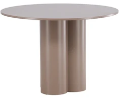 Venture Design Valgomojo stalas Olivia 110 cm tamsiai rudos spalvos MDF