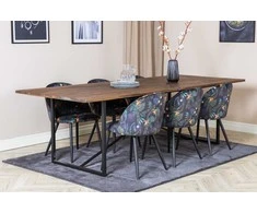 Venture Design Valgomojo stalas Padang 250x100x76 cm Tamsus Tikas