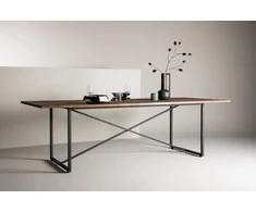 Venture Design Valgomojo stalas, Padang, 250x100x76 cm, Juodas