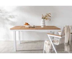 Venture Design Valgomojo stalas, Panama, 160x90 cm, Balta