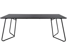 Venture Design Valgomojo stalas, Petra, 75x190x90 cm, Juodas