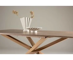 Venture Design Valgomojo stalas, Piazza, 90x180 cm, Mokos spalvos