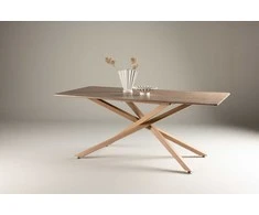 Venture Design Valgomojo stalas, Piazza, 90x180 cm, Mokos spalvos
