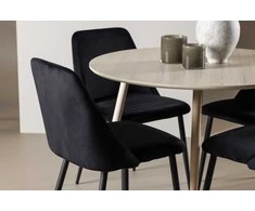 Venture Design Valgomojo stalas Plaza 100 cm baltas MDF