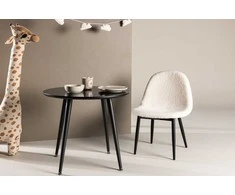 Venture Design Valgomojo stalas, Plaza vaikams, ø60 cm, juodas
