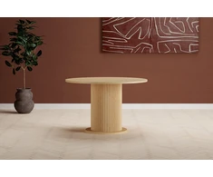 Venture Design Valgomojo stalas Reko Apvalus Natūralus MDF