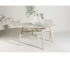 Venture Design Valgomojo stalas Rives 150 cm Baltoji akacija Akmuo