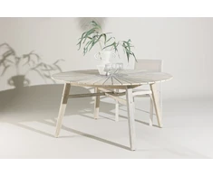 Venture Design Valgomojo stalas Rives 150 cm Baltoji akacija Akmuo